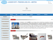 Tablet Screenshot of leader-coilwinding.com